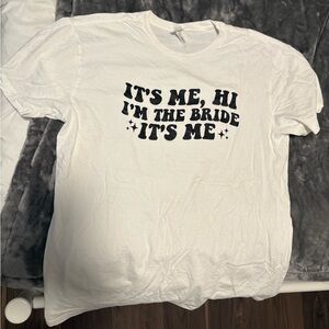 White Graphic Shirt - Taylor Swift, Bride